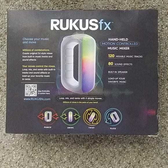 Rukus FX Handheld Motion Controlled Music Mixer Bonus Silicone Skin - Picture 3 of 3